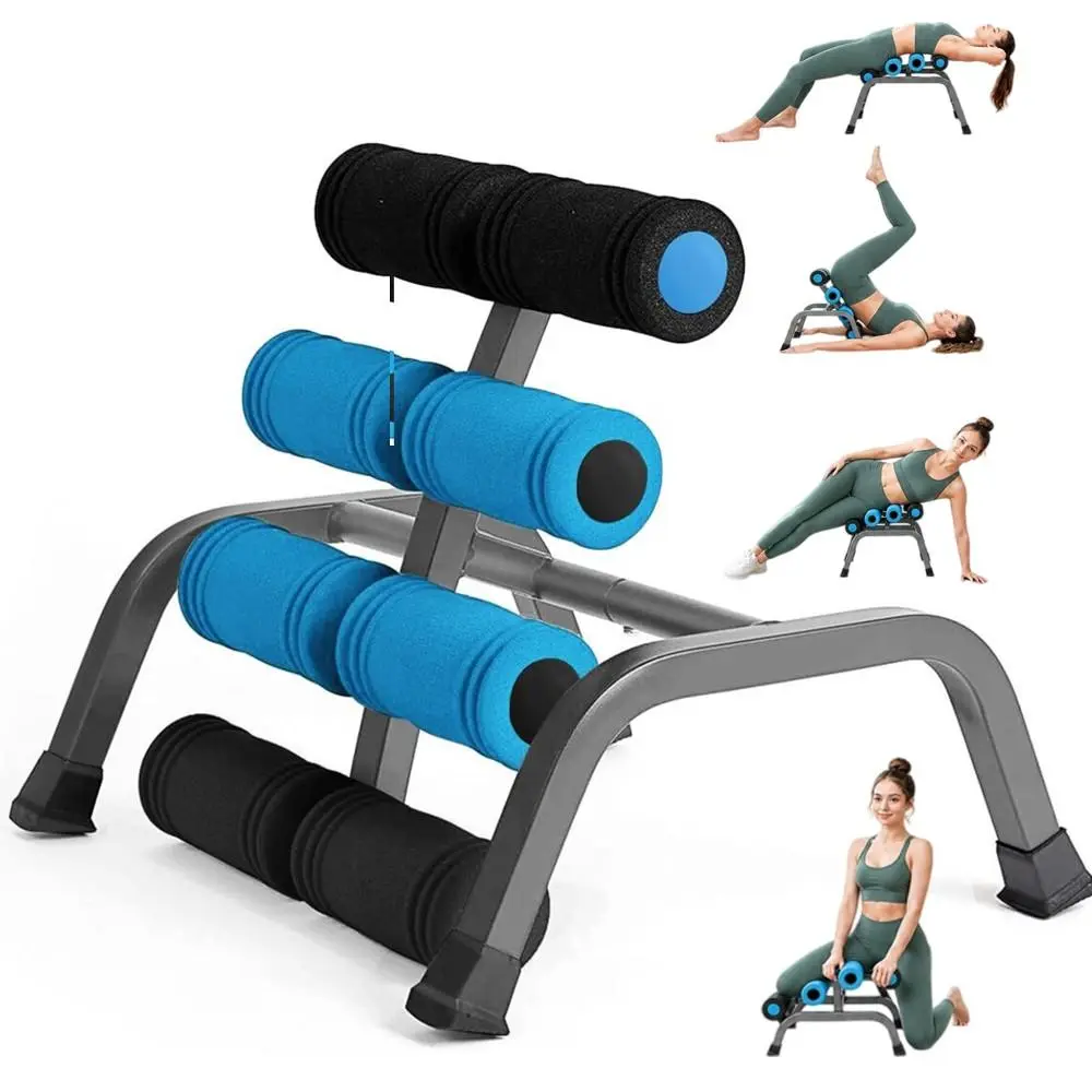 Roller‑Equipped Household Mini Inversion Table, Back Extension Machine, 297LBS Load Capacity, Spinal Stretch to Relieve Back Ache