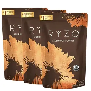 X3 RYZE Mushroom Coffee 30 Servings with 6Adaptogenic Mushrooms MCT Oil & 2000mg Superfoods USDA Organic USA Grown Instant Coffee  Healthcare Vitamin
