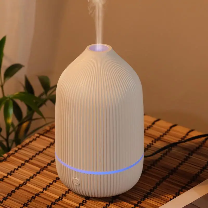 USB Powered Portable Ultrasonic Humidifier, 7 Color LED Mood Lights Aroma Diffuser, Home Office Desk Essential Oil Diffuser