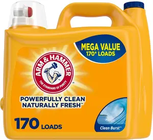 Clean Burst 170 Loads Liquid Laundry Detergent 170 Fl oz Household Soap