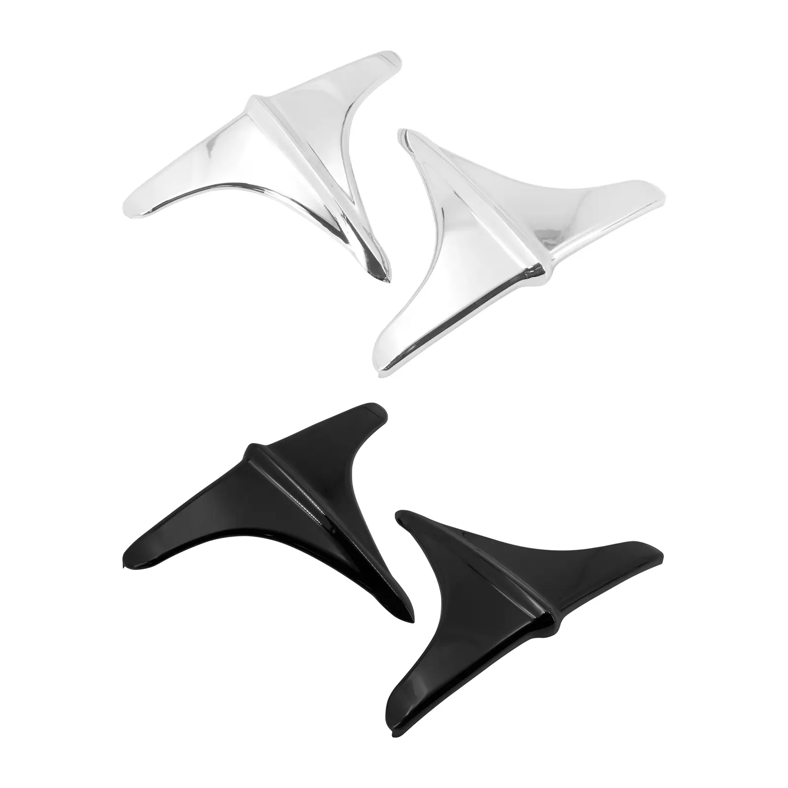 Stylish Front Lip Fender Accent Trim Molding, Fender Flares Decoration, Biker Decoration, Direct-Fit Exterior Accessory For Harley Tri Glide Ultra FLHTCUTG 09-23, 2010-2011 Flhxxx Street Glide Trikes, 1 Pair, 100% Brand New, 2009-2023 Flhtcutg Tri-Glide U
