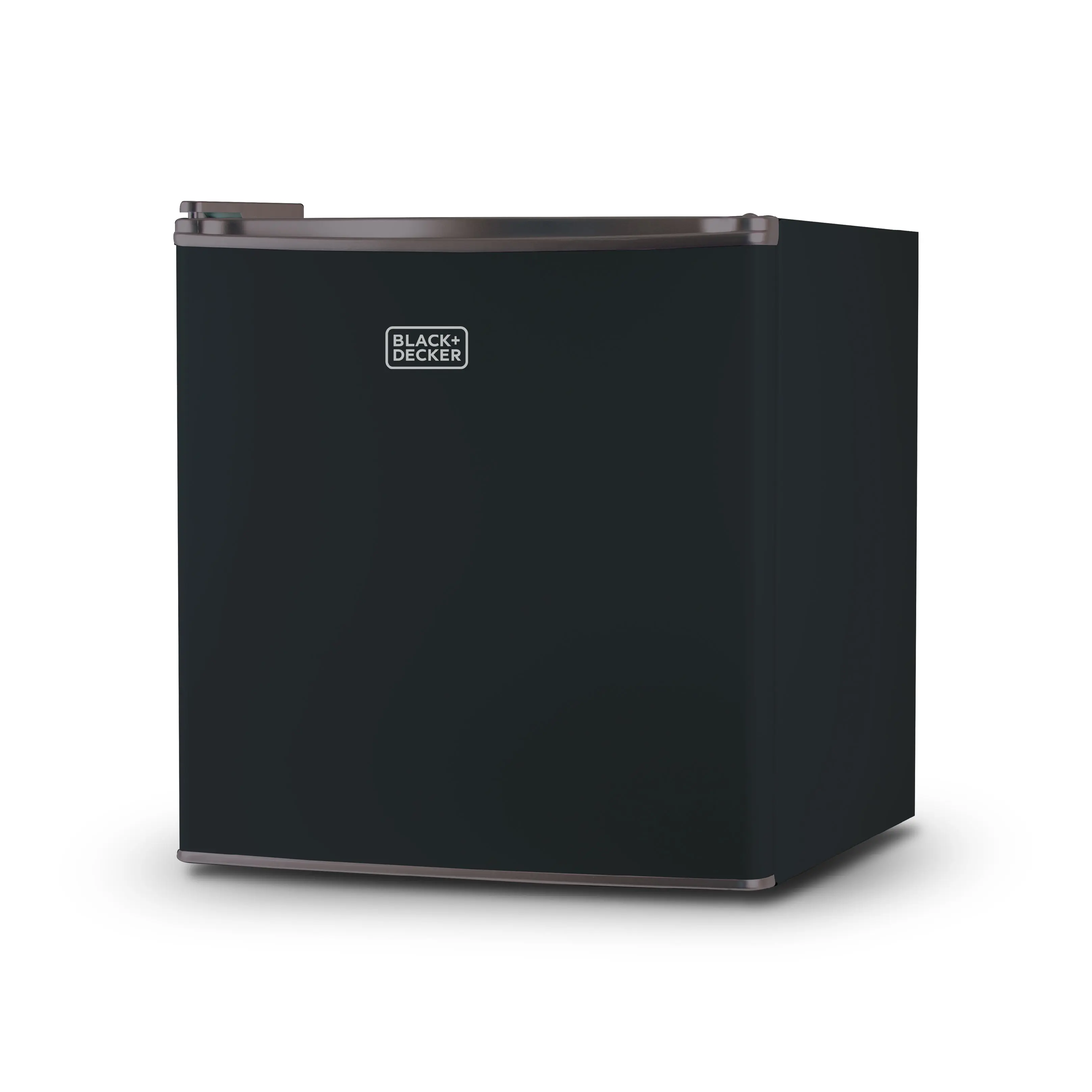BLACK+DECKER 1.7 Cu. Ft. Compact Refrigerator, ENERGY STAR Certified, Single Door Mini Fridge with Chiller Compartment, Personal Fridge for Home or Dorm Room, R600a Refrigerant, BCRK17B, Black