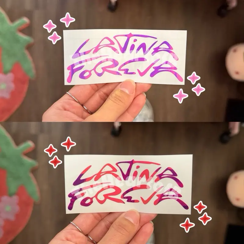 Latina Forever Cute Girly Vinyl Car Decal for Laptop Phone Water Bottle Window Bumper Sticker