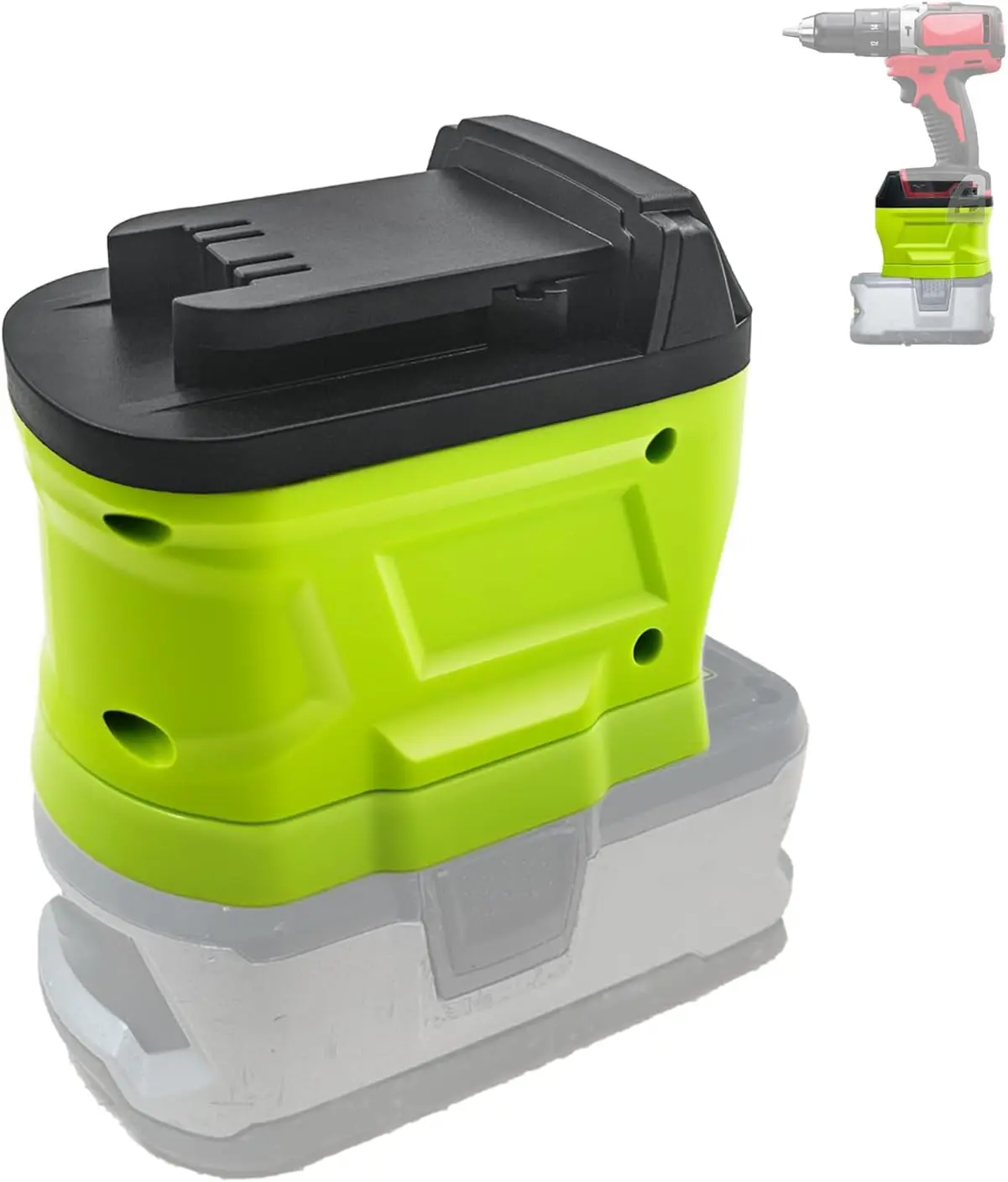 M18 Adapter for Ryobi Battery to Milwaukee 18V M18 Tools, Convert for Ryobi 18V one+ Battery to Fit for Milwaukee M18 18Volt Cordless Power Tools Use