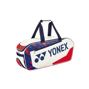 YONEX Synthetic Leather Multifunctional Gym Bag - Athletic Bag, Sporty Design with Separate Shoe Compartment, Unisex Badminton Accessory