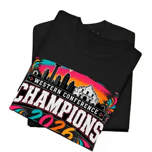 Western Conference Champs 2026 V2 Basketball Shirt, Retro Streetwear Game Day T-Shirt, Comfort Color Tee, Full Sizes, Full Colors, Unisex Graphic Crewneck, For Men, For Women