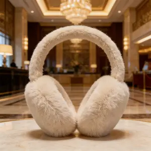 Winter plush ear tips, warm ear tips, windproof and cold proof, foldable male and female universal ear protection bags, cycling, skiing, outdoor sports protective equipment