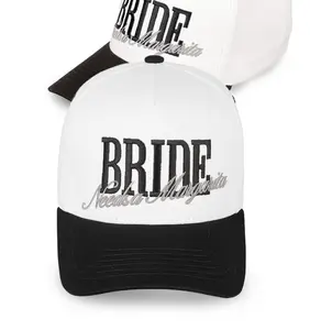CC Bride Needs Margarita Embroidery Two Panel Black Print Baseball Cap