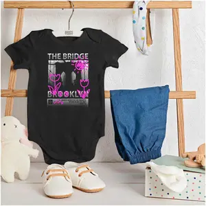 Bridge NY Flower Graffiti Baby Romper Boys or Girls