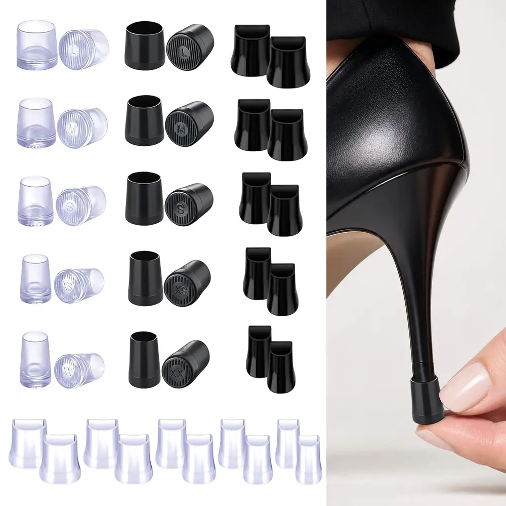 20 Pairs Heel Caps for High Heels, Heel Covers for High Heel Shoes, 5 Sizes Heel Bottom Replacement Tips for Women's Shoes, Non-Slip Stiletto Heel Caps for Outdoor Weddings Grass (U-Mix) - Home Improvement.