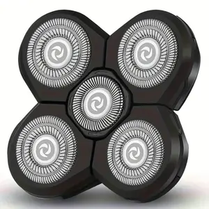 5 High Performance Electric Shaver Replacement Heads, Smooth Comfortable Shaving Experience, Compatible with Most Brands
