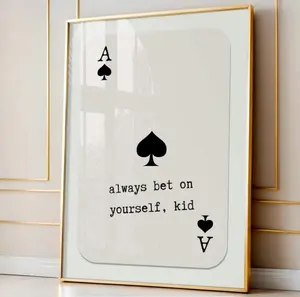 Ace of Spades Poster | Daily Affirmation | Motivational Wall Art