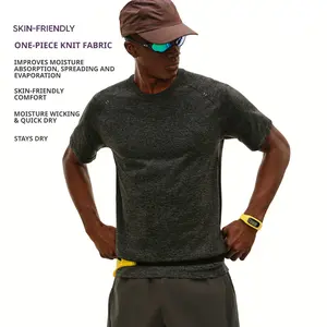 Men’s Seamless Workout T‑Shirt – Minimalist Streetwear Tee, Breathable Quick Dry, Gym Top by FPA Gym Tees Gym Outfit Tee