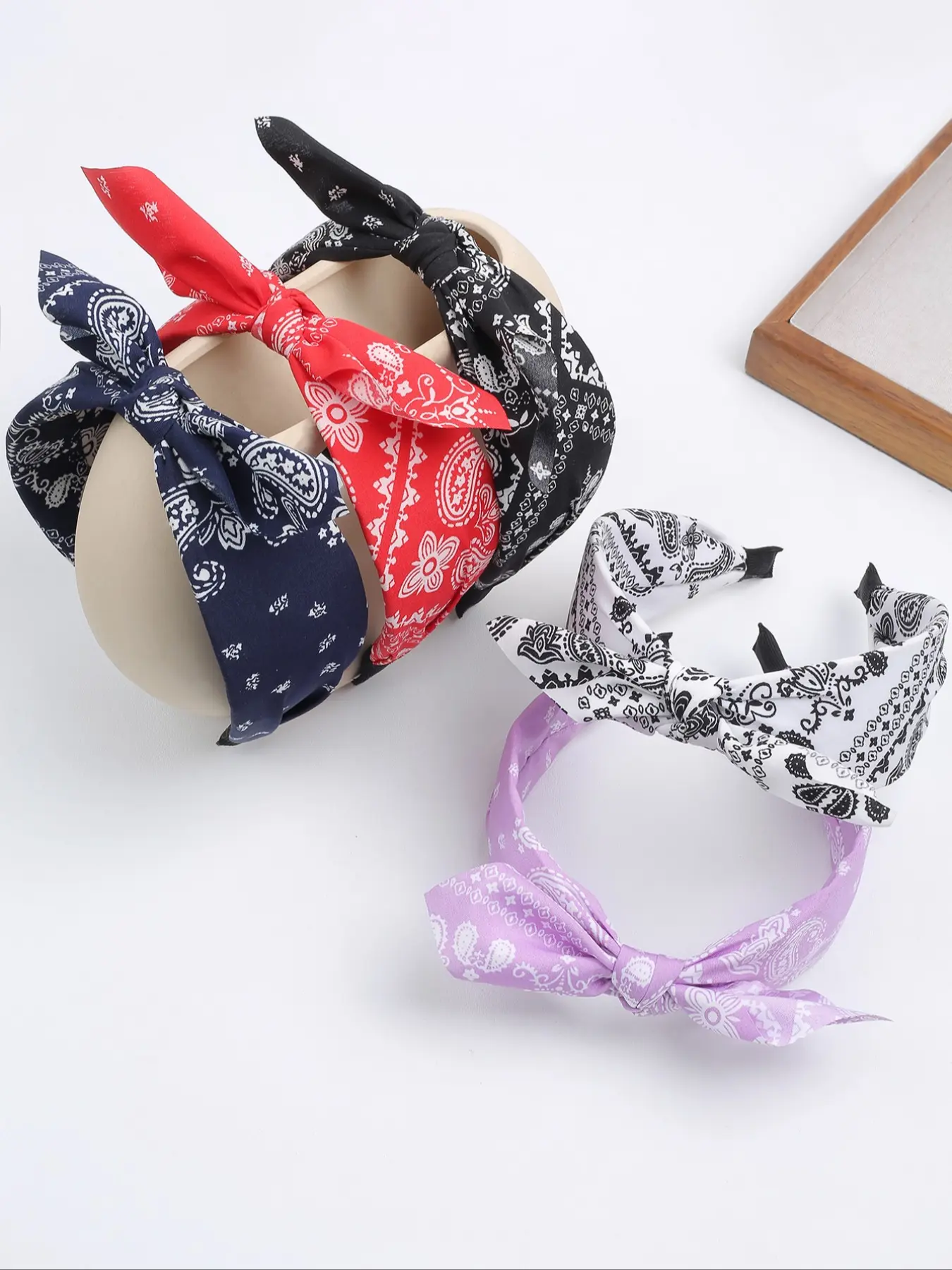 5pcs Vintage Elegant Fabric Hairbands, Chic Fashion Headbands, Floral & Bow Design, Wide Headband Set for Daily Use & Parties, Versatile Women's Accessories