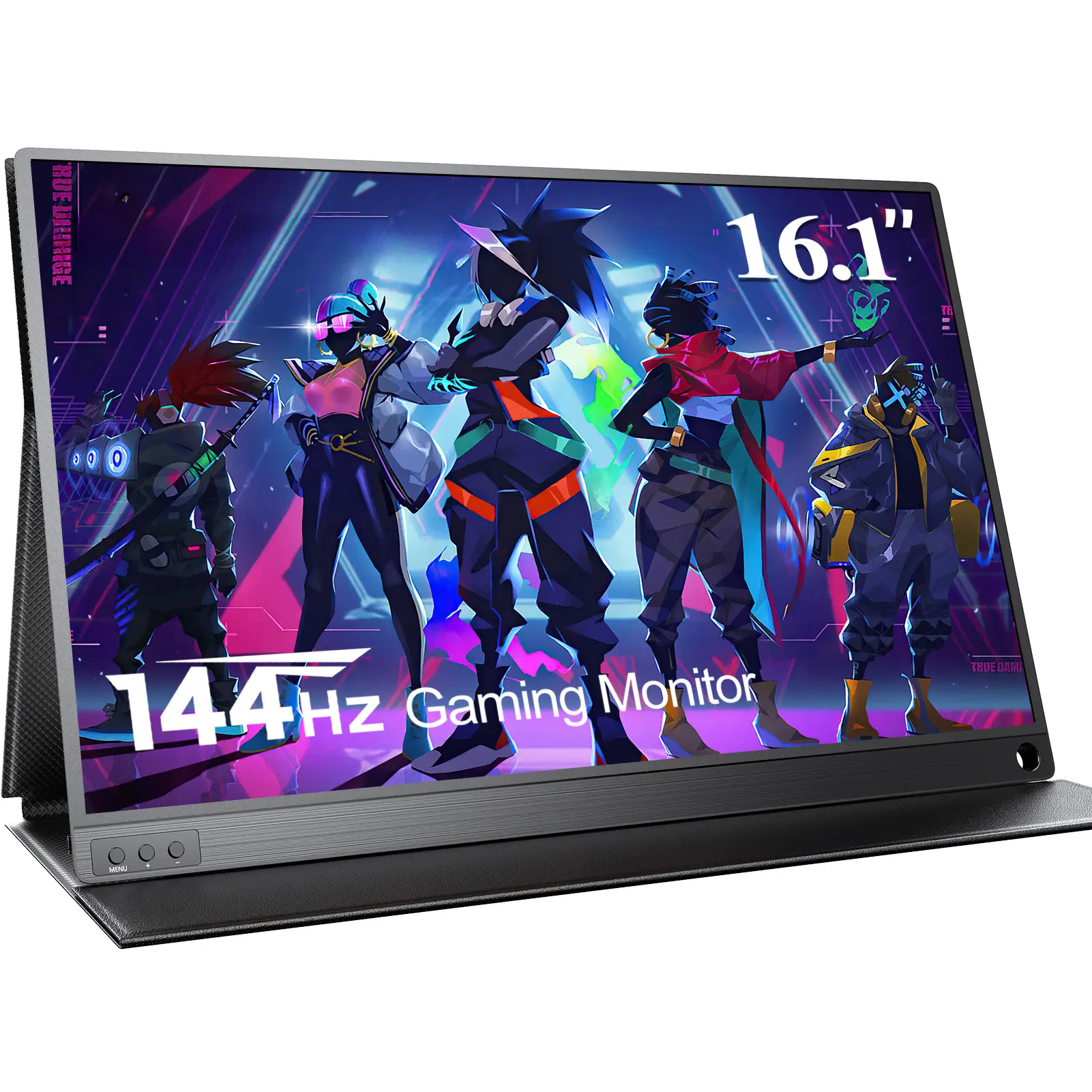 NEW-15.6" Ultra-Portable FHD HDR Gaming Monitor - 144Hz Refresh Rate, FreeSync, IPS Panel, HDMI, USB-C Connectivity, External Screen for Laptop, PC, Xbox, PS4/5, and Phone - Perfect for Gaming, Entertainment, and Productivity