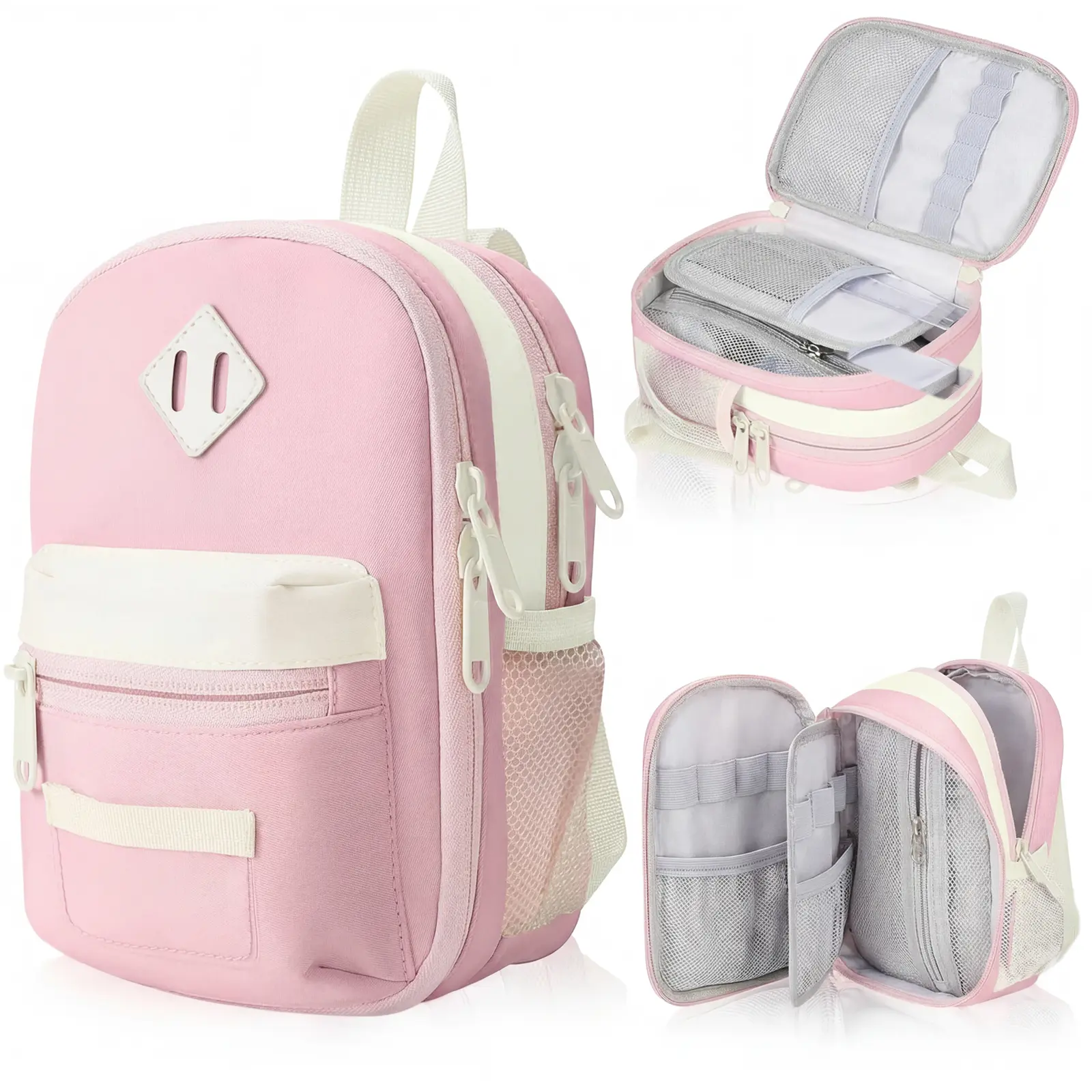 Babysun Large Capacity Pencil , Mini Backpack Pencil Case, Pen Pouch Organizer with School Supplies for Student, Teen Girls, Adults（No Stationery Included