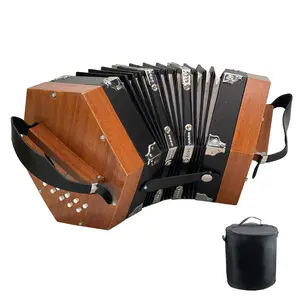 Concertinas,20-key accordion for adults, professional accordion for beginners, adjustable hand straps, instrument accessories