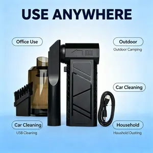 Portable Handheld Electric Air Blower, Slim High Speed Turbofan, Efficient Dust Cleaning For Electronic Accessories, Dual Power Supply Mode, Suitable For Home Space, Car Interior And Outdoor Camping