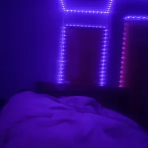 RGB Smart LED Light Strips with App & Remote Control, Music Sync Color Changing, for Bedroom, College Dorm Room Decor, Cool Stuff for Room, Indoor Home Improvement Lighting, Lights For Bedroom