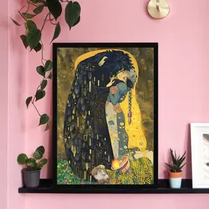 Howl's Moving Castle Poster, The Kiss Art, Sophie and Howl Poster, Howl's Moving Castle The Kiss - Anime Lover - Anime Poster(NO FRAME)