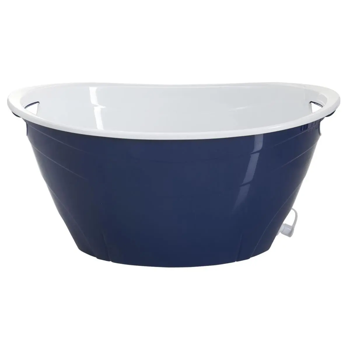 212 MAIN Creatv DWTUB-ROY Rectangular 4.375 oz Double-Wall Polypropylene Party Beverage Tub with Drain, Royal Blue, Kitchen & Bar Containers for Drinks, 4-3/8 gal Capacity