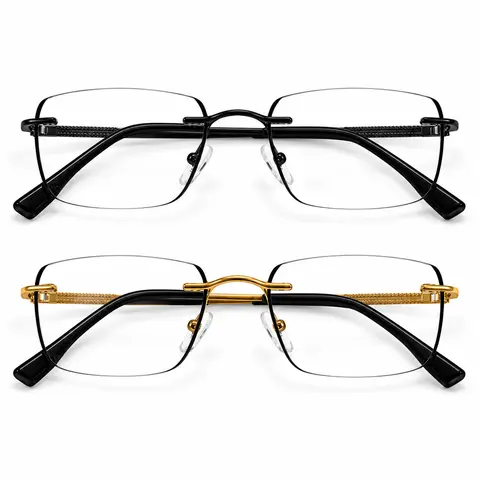 ViewSelect Lightweight Progressive Multifocal Photochromic Reading Eyeglasses for Women & Men, Blue Light Blocking Non-Prescription Smart Readers, UV Protection Light-Adaptive Indoor/Outdoor Eyeglasses for Phone and Gaming Near Mid Far Vision