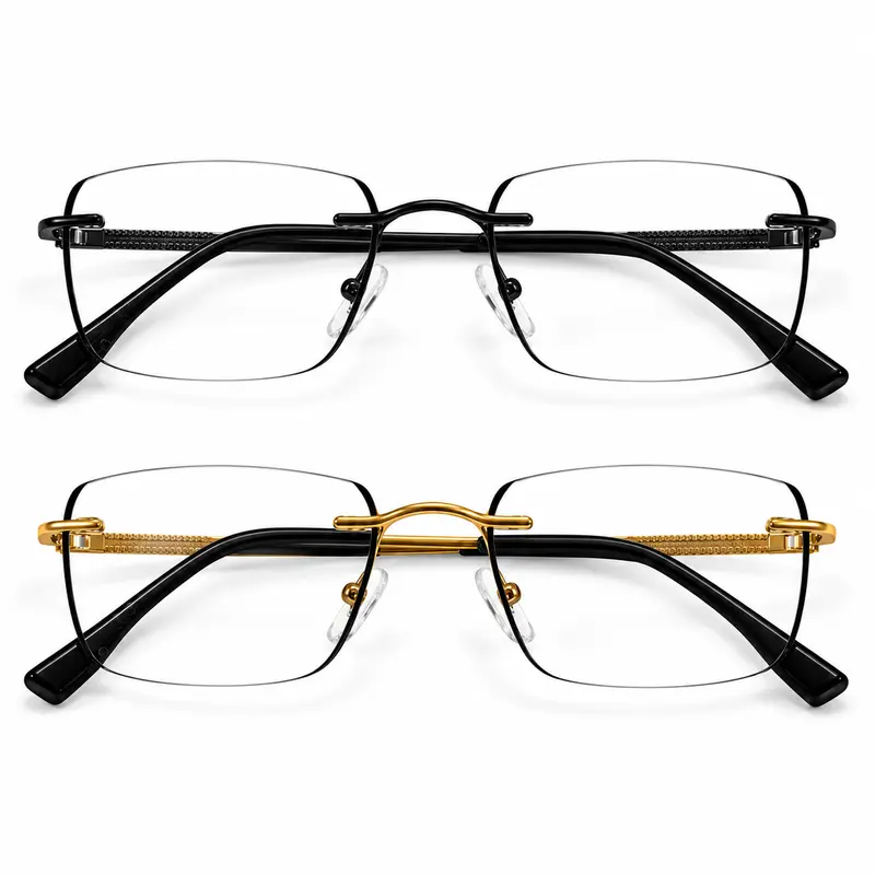 ViewSelect Lightweight Progressive Multifocal Photochromic Reading Eyeglasses for Women & Men, Blue Light Blocking Non-Prescription Smart Readers, UV Protection Light-Adaptive Indoor/Outdoor Eyeglasses for Phone and Gaming Near Mid Far Vision