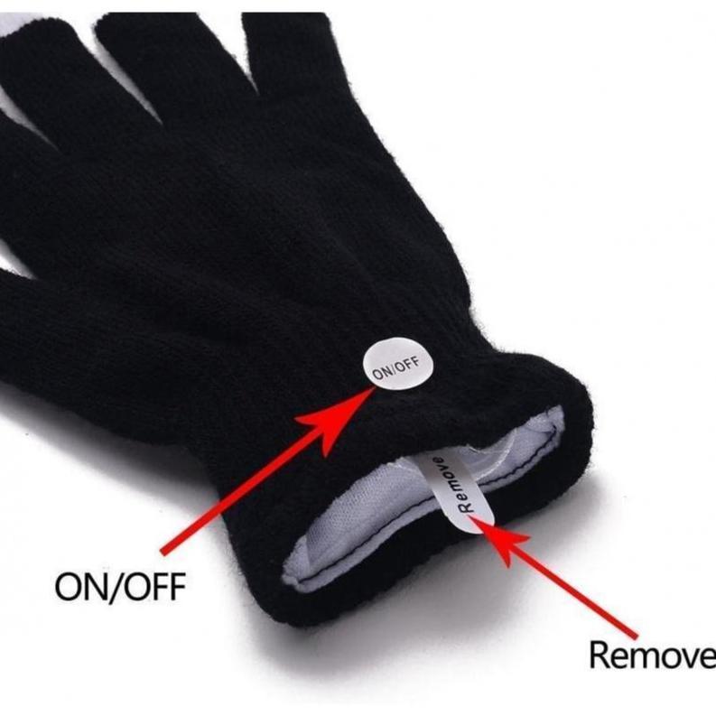 LED Gloving Finger Gloves - Flashing Rave Gear for Parties, Concerts & Nighttime Fun