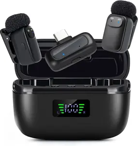 Mini Wireless Lavalier Microphone for Android, 3 Voice Modes, Intelligent Noise Cancellation USB Type-C Wireless Lavalier Microphone