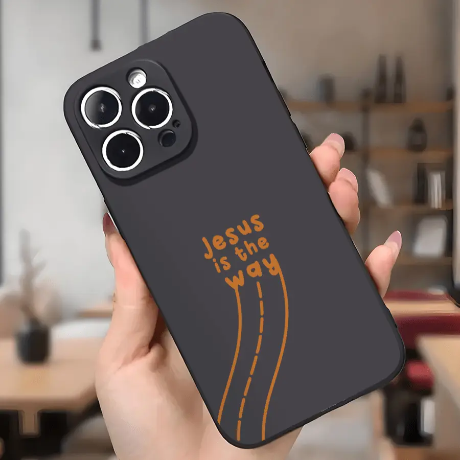 Jesus Faith Christian Aesthetic Phone case for iPhone 16 Pro Max 15 Plus 14 13 12 11 XR XS Full Body Protection Shockproof Soft Silicone Cover Gifts for Women Men