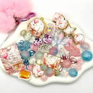 Playing in Paris (NEW) Colorful Resin Acrylic Beads and Charms Mix for Beadable DIY Pen, Keychains, & Phone Chains Dragon Theme Creative Expression Kit with Metal and Rhinestone Focal Beads Beadable Pen Mix