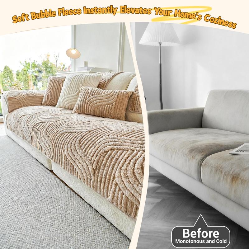 Bepatio 1 Count Jacquard Sofa Cover 1-4 Seat, Solid Color Ultra Soft Slipcover for Stain, Pet Hair & Dustproof, Machine Washable Anti-Slip Bench Couch Cover, Pet Friendly Sofa Towel Mat for Living Room, Dormitory, Hotol Bepatio 1 Count Jacquard Sofa Cover 1-4 Seat, Solid Color Ultra Soft Slipcover for Stain, Pet Hair & Dustproof, Machine Washable Anti-Slip Bench Couch Cover, Pet Friendly Sofa Towel Mat for Living Room, Dormitory, Hotol