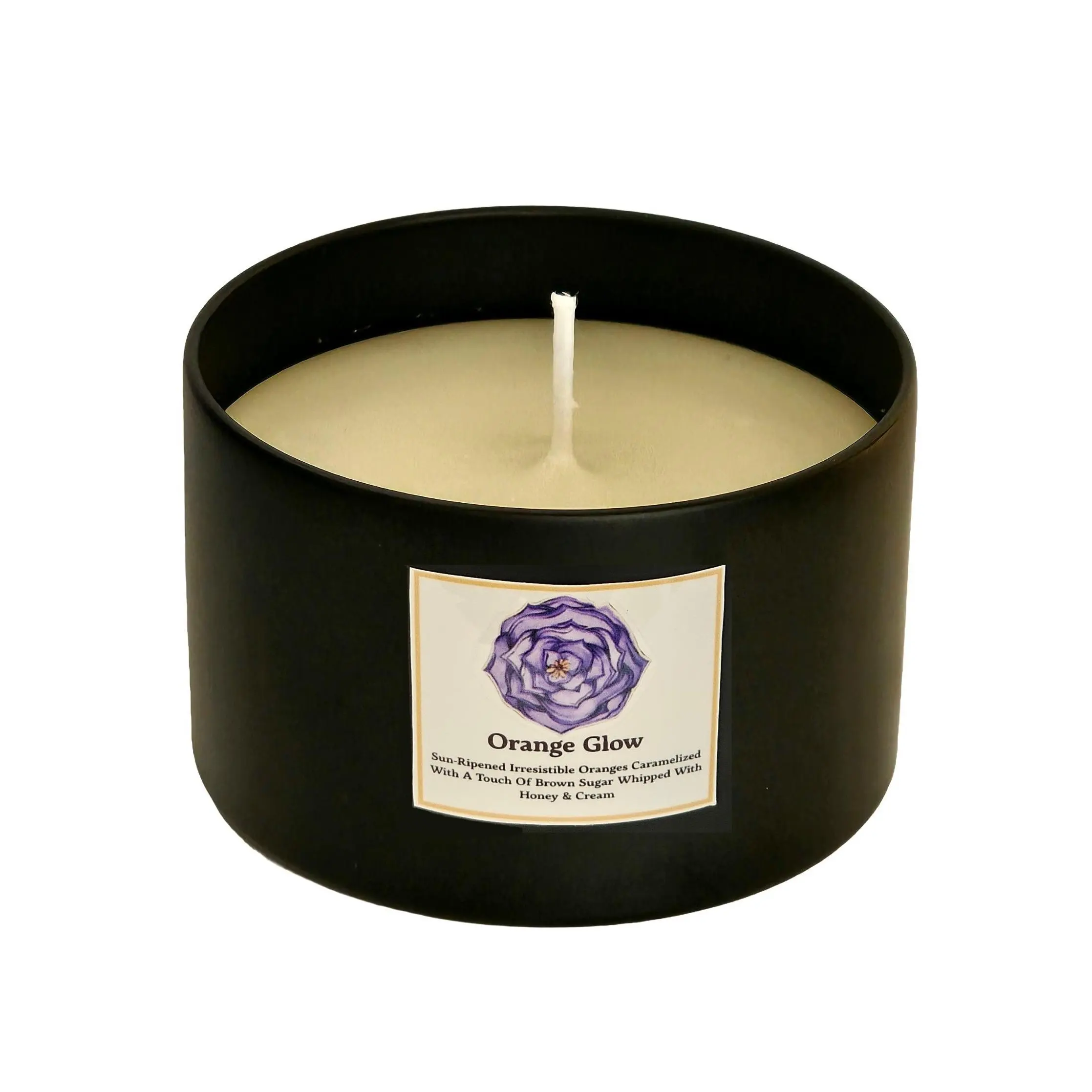 Orange Glow Aromatherapy Candle for Health & Alternative Wellness Support
