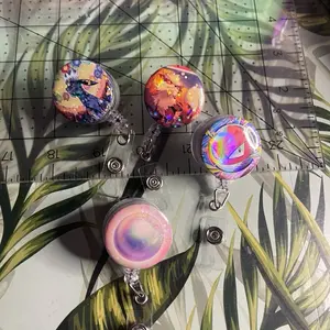 Interchangeable Pressed Button Badge Reels