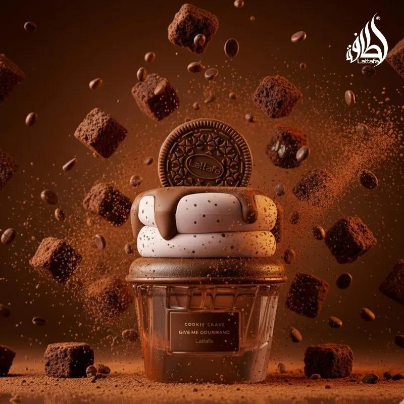 Lattafa GIVE ME COURMAND Gourmand Collection Series of Women's Perfumes ,2.53oz/75ml Fruity Cake Candy Chocolate Perfume Long Lasting Fragrance Arabian Women's Perfume Cologne Persistence Pheromone