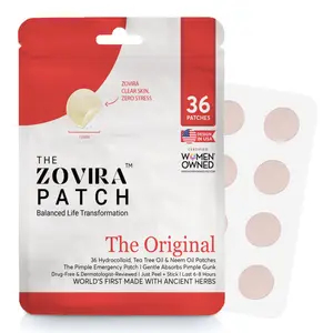 Zovira Acne Patch – Advanced Hydrocolloid Spot Treatment with Niacinamide, Salicylic Acid, Tea Tree & Neem Oil for Fast Blemish Healing; Nighttime Acne Patch for Zits, Pimples & Whiteheads (36 Count)