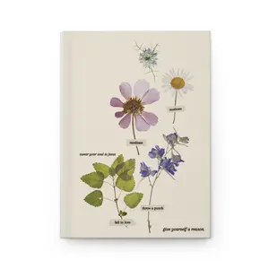 Hardcover Journal Matte - indie, folk, give yourself a reason, noah