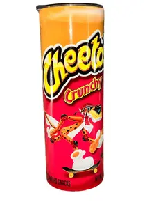 Crunchy Cheetos - Chip Bag - 20oz oz 20 oz. 20oz. - Skinny Straight Sublimation Tumbler - Amy's Tumbler Junkies - Your Favorite Tumbler Shop!