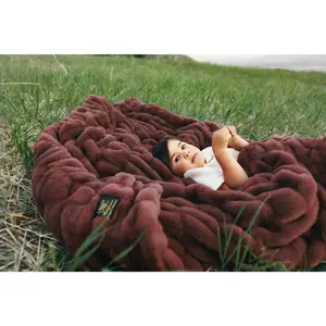 Hugs Rich Mahogany Blanket