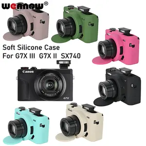 Camera Bag Protective Silicone Skin Case Body Cover For Canon Powershot G7X Mark III II SX740 SX740HS G7XIII G7XM3 G7X3 G7X2