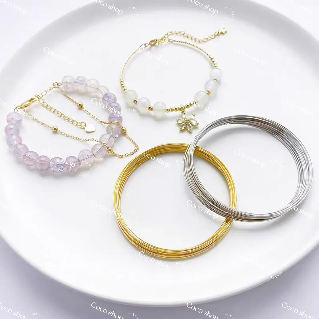 Memory Wire (1 Bag Silver+1 Bag Golden)