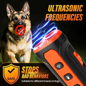 Sound Wave Bark Control Device, 5-In-1 Portable Dog Tool, Sound Flashlight Lighting Safety Lock, Anti-Slip Strap, Outdoor Workers Delivery Runners