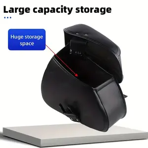 Motorcycle Saddle Bag,Password Lock Large Capacity Waterproof Motorcycle Saddle Bag Side Box Side Bag Tool Bag Universal Motorcycle Accessories Retro