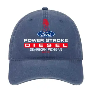 Sexy Girl & Ford Power Stroke Diesel Logo Dad Hat, Truck Lover Cap, Cotton Baseball Hat, Retro USA Diesel Truck Gift for Men Women