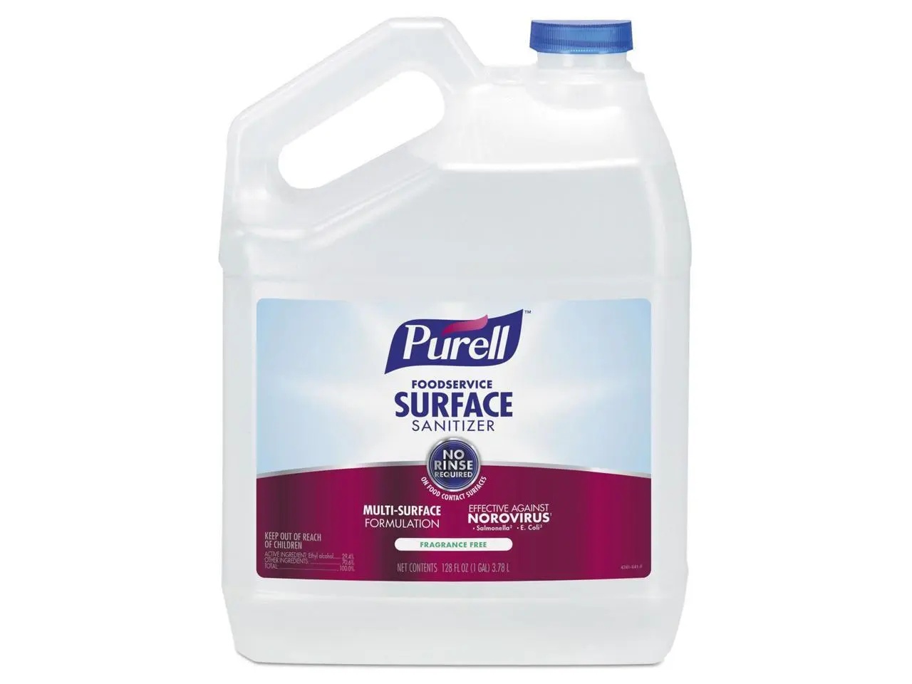 PURELL Foodservice Surface Sanitizer Fragrance Free 1 gal Bottle 434104EA PURELL Foodservice Surface Sanitizer Fragrance Free 1 gal Bottle 434104EA