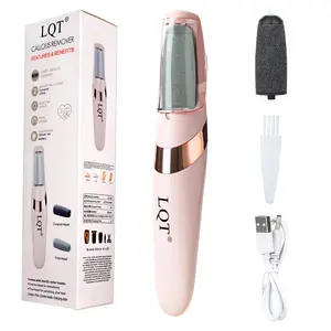 LQT Electric portable Foot File for Women – Cordless Rechargeable dead skin Callus Remover tool for Dry, Cracked Heels, At-Home Pedicure Kit for Smooth & Soft Feet, Nail Care, Lightweight grinder,Cracked Skin– Pedicure Kit for Smooth Feet (Men & Women)