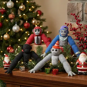 Christmas Holiday Gift Scary Baboon Plush Doll 9.8 Inches Heartwarming Present Kid Friendly Surprise Toy for Festive Season