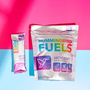 Hummingbird Fuels carbohydrate & electrolyte sports drink mix. Arctic Berry with lingonberry and bilberry. Get 60g of carbs and 170mg of electrolytes / serving. 5 natural ingredients. No artificial flavors. No maltodextrin. No dyes. Vegan. Gluten-free.