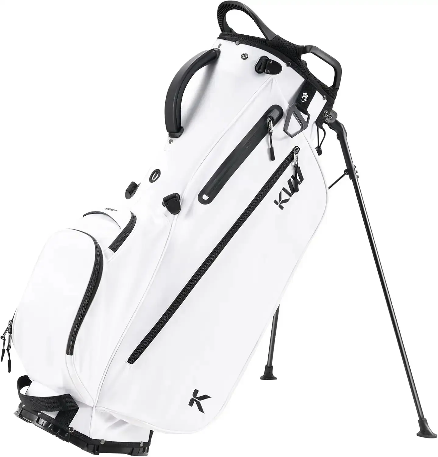 Lightweight Golf Stand Bag with 7 Way Full-Length Dividers, 5 Zippered Pockets, Automatically Adjustable Dual Straps,Elegant Design