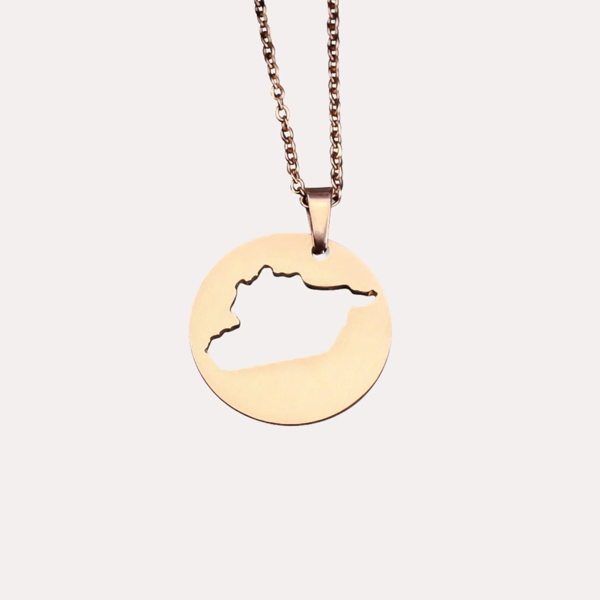 Syria Map Necklace